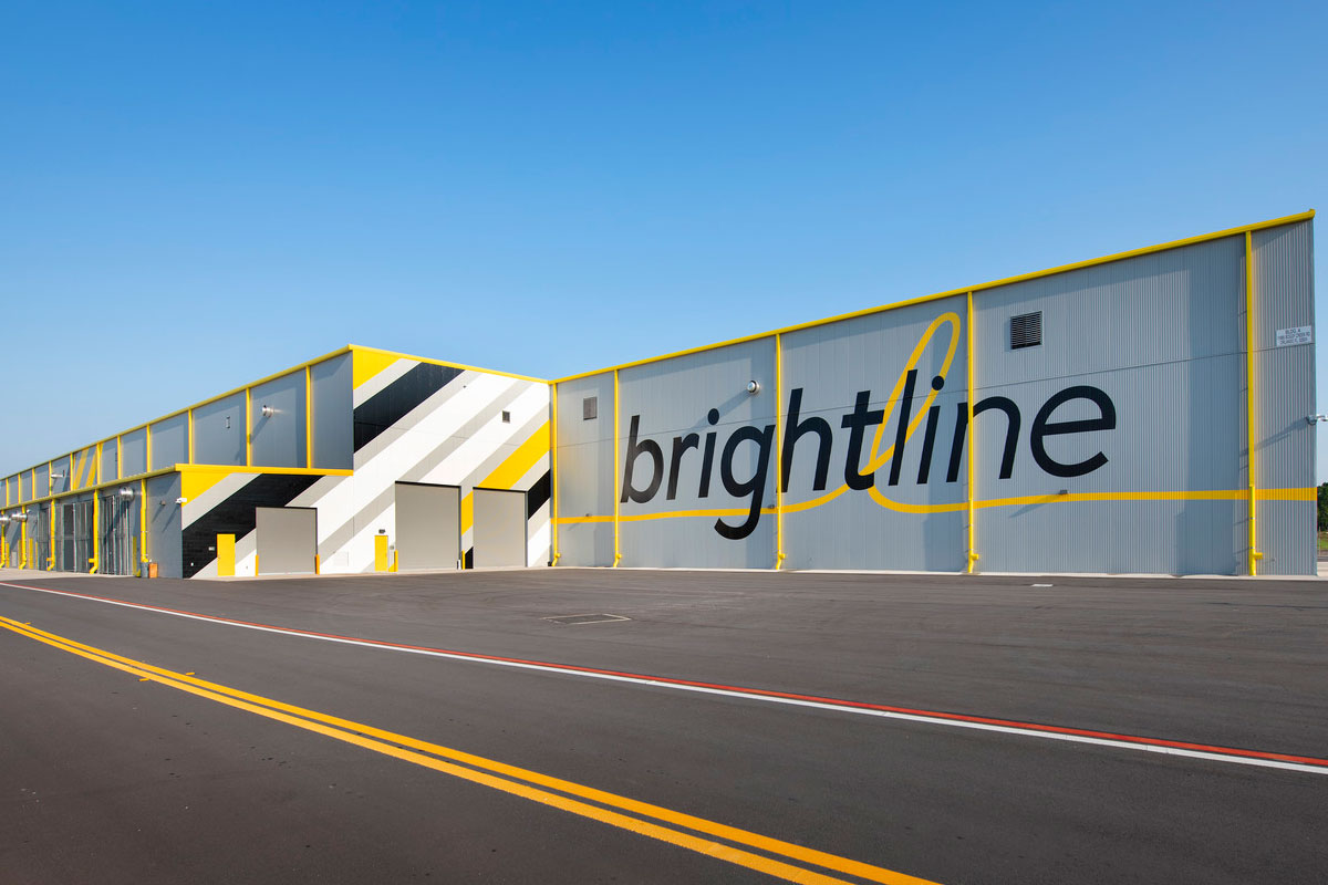 Brightline Vehicle Maintenance Facility Exterior